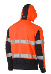 Bisley Taped Two Tone Hi Vis Contrast 4 Way Stretchy Hoodie