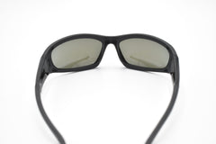 EYRES BERCY Matt & Shiny Black Frame Polarised Blue Mirror Lens