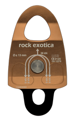 Rock Exotica Machined Rescue Pulley DOUBLE