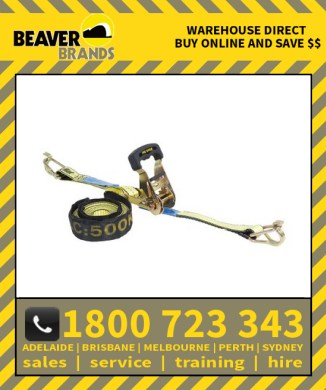 Beaver 25mm X 5m Multi Purpose Ratchet Tie Down Assembly (349025rb)