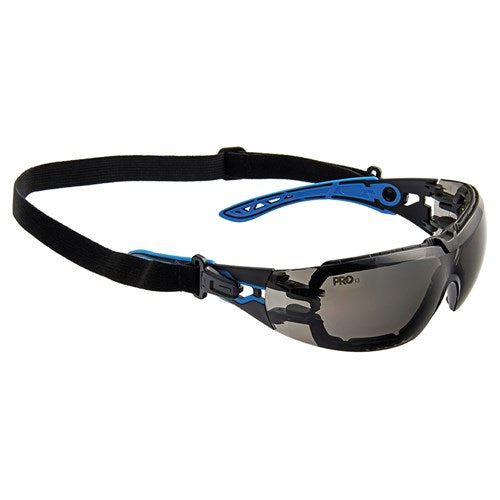 Pro Choice Proteus 5 Safety Glasses Smoke Lens Spec and Gasket Combo (6602)