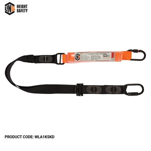 LINQ Elite Single Leg Shock Absorbing 2M Adjustable Lanyard