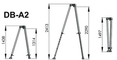 IKAR Confined Space Entry Rescue Tripod 2.42m DB-A2 (DBA2)