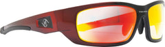 Bandit III Maverick Fashion Safety Glasses Eye Protection Specs Black-Red Frame, Red Lens (8105SBRBM)