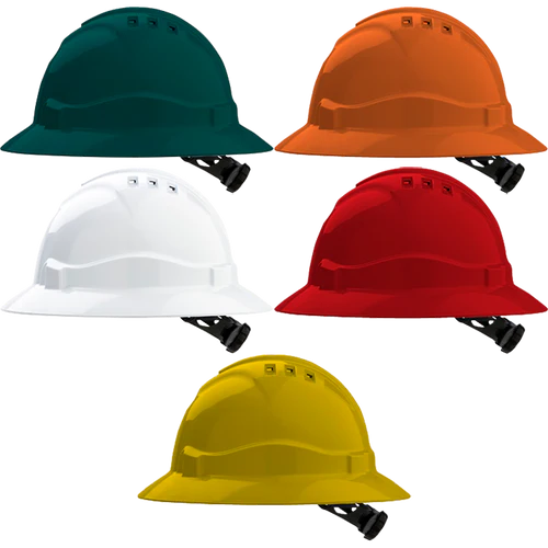 Pro Choice V6 Hard Hat Vented Full Brim Ratchet Harness