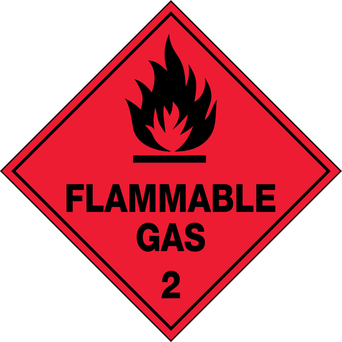 270x270mm - Metal - Flammable Gas 2 (HLTM102.1M)