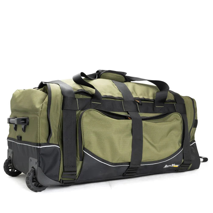 Rugged Xtremes Wheeled FIFO Transit Canvas Bag (Green)