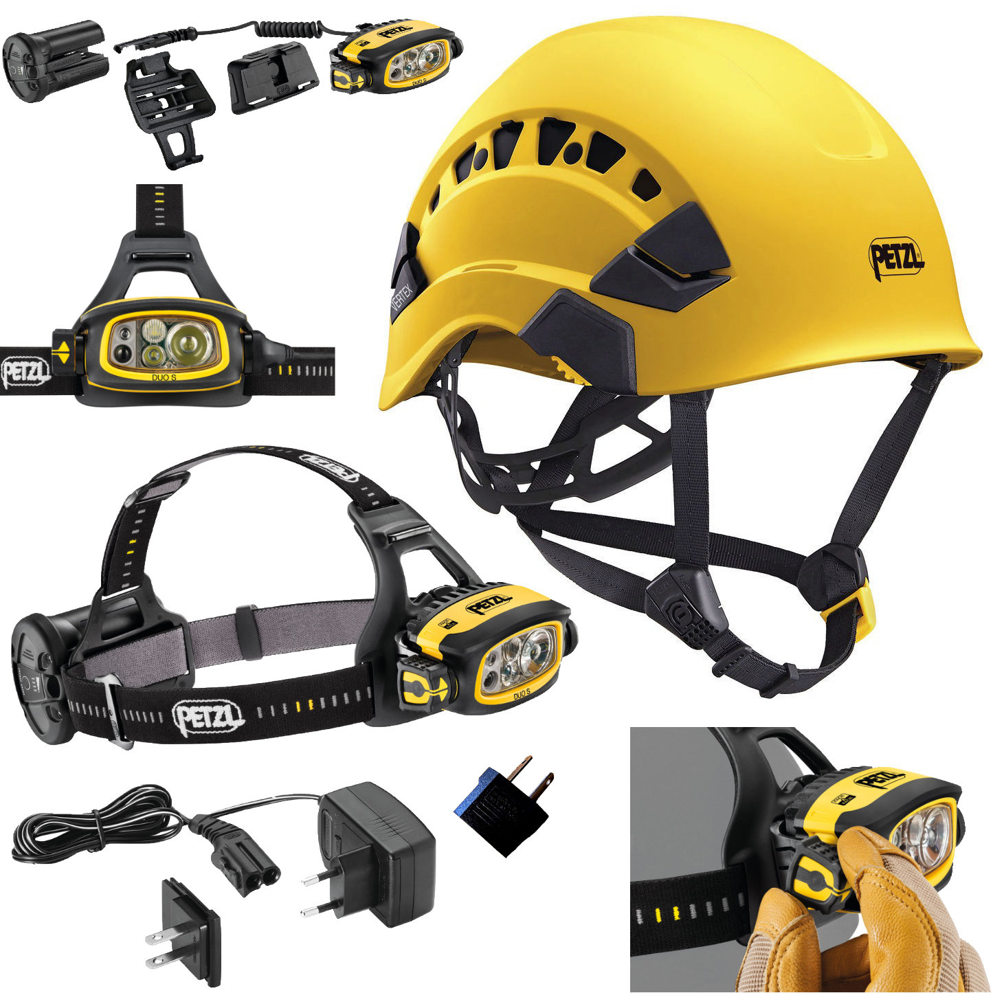 Purchase Petzl Vertex Vent Yellow Helmet  DUO S Headlamp online today.  Best PPE and safety products in Australia.