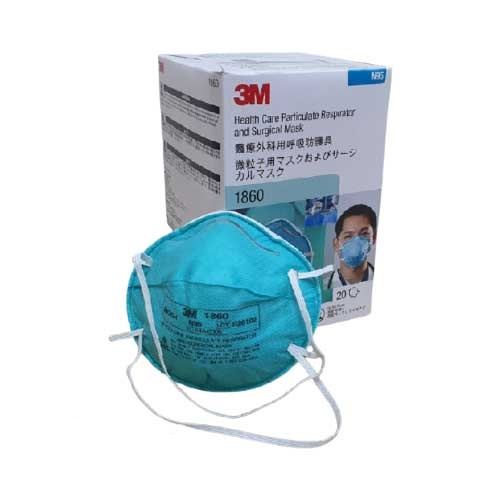 3M 1860 Mask N95 Surgical Respirator, Regular & Small