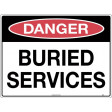 300x225mm - Metal - Danger Buried Services (260MM)