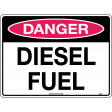 300x225mm - Poly - Danger Diesel Fuel (269MP)