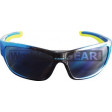 Bandit III Maverick Fashion Safety Glasses Eye Protection Specs Black-Blue Frame, Blue Lens (8105SBBLBM)