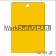 (PK10)(TAGPW) TAG BLANK YELLOW 100x150mm POLY