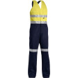 Bisley 3M Taped Hi Vis Action Back Overall Yellow/Navy