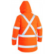Bisley TTMC-W X Taped Hi Vis Puffer Jacket Orange