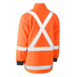 Bisley TTMC-W Taped Hi Vis Fleece Pullover Orange