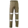 Bisley 3M Biomotion Double Taped Cool Lightweight Utility Pant Khaki
