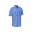Bisley X Airflow Ripstop Short Sleeve Shirt Blue (BS1414-BULT) XL
