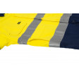 Bisley 3M Taped Hi Vis X Airflow Ripstop Long Sleeve Shirt Yellow/Navy