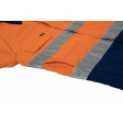 Bisley 3M Taped Hi Vis X Airflow Ripstop Long Sleeve Shirt Orange/Navy