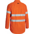 Bisley Tencate Tecasafe Plus 700 Taped Hi Vis FR Vented Long Sleeve Shirt Orange