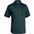 Bisley Closed Front Cotton Drill Short Sleeve Shirt Bottle
