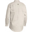 Bisley Closed Front Cotton Lightweight Drill Long Sleeve Shirt Sand