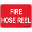 FIRE HOSE REEL 225x300mm Poly / Self Stick Vinyl