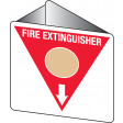 225x225mm - Poly - Off Wall - Fire Extinguisher Marker - Wet Chemical (Gold) (FRL07OWP)