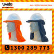 Uveto 100% Cotton Hard Hat Flap Safety Helmet Attachment