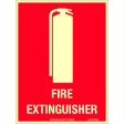 180x240mm - Poly - Luminous - Fire Extinguisher (LU705DP)
