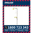 Pratt Combination Shower with AEROSTREAM Eye/Face Wash Hand Operated NO BOWL (SE685)