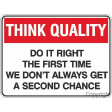 THINK QUALITY DO IT RIGHT 225x300mm Poly