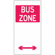 225x450mm - Aluminium - Bus Zone (Double Arrow) (R5-20(D))