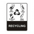 RECYCLED RECYCLING Self Stick Vinyl