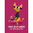 594x420mm - Laminated Safety Poster - Save Your Back, Lift with Your Legs (SP1030)