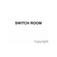 SWITCH ROOM 25mm / 50mm H Black Vinyl Text