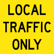 600x600mm - Corflute - Cl.1 - Local Traffic Only (T9-48)