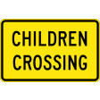 950x600mm - Aluminium - Class 1 Reflective - Children Crossing (W8-221C)