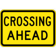 900x600mm - Aluminium - Class 1 Reflective - Crossing Ahead (For Use Only With W6-3) (W8-22C)