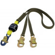 Force2 Shock Absorbing Lanyards WrapBax Tie-Back Double Tail 2.0m overall length