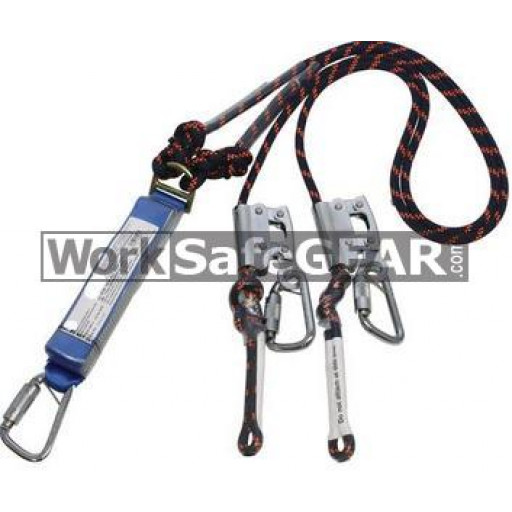 2.0m Double Access Adjustable Rope Lanyard (LANSP 3068A K4K4 WSG)
