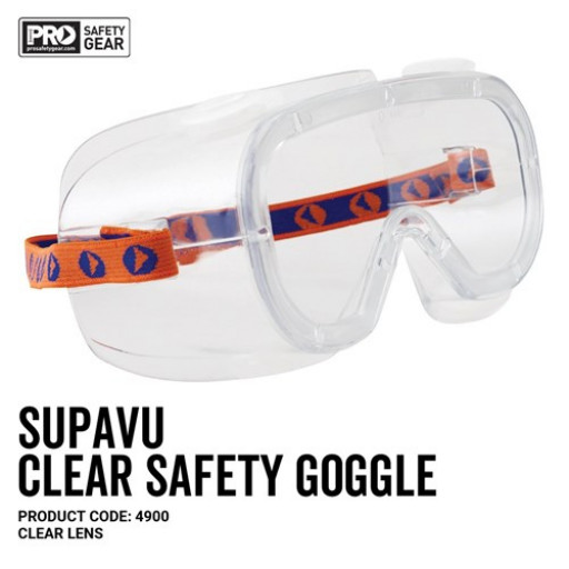 SUPA-VU Clear Medium Impact Goggle
