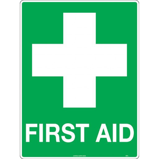 600x450mm - Metal - First Aid (501LM)