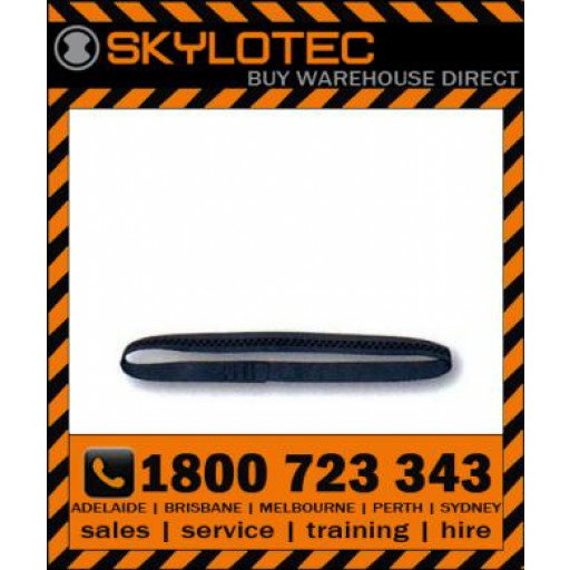 Skylotec attachment sling loop 26 kN - Top stitched BLACK hose strap 25mm wide