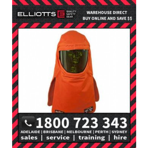Elliotts ARCSAFE W89 Flash Switching Electrical Safety Hood Orange (EASCHW89)