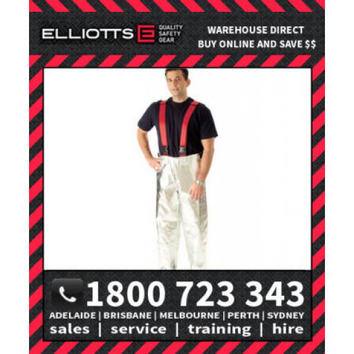 Elliotts Aluminised KEVLAR LINED TROUSERS Furnace FR Welding Protective Clothing Workwear Pants (AKT36WL)