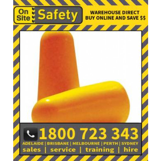 On Site Safety 200 Uncorded Disposable Class 5 27dB Ear Plugs