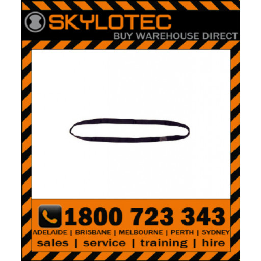 Skylotec attachment sling Loop 35 kN - Top stitched BLACK hose strap 25mm wide (L-0010-SW-0.6) 0.6m length