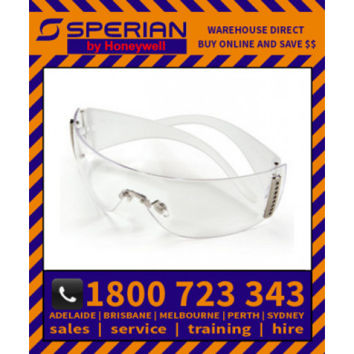 W100 Womens Eyewear Clear Frame Clear Lens Hard Coat Safety Glasses